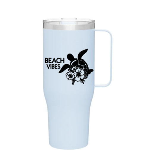 Beach Vibes Summer Vinyl Decal Bumper Sticker Car Window Mirror Art Craft Wall
