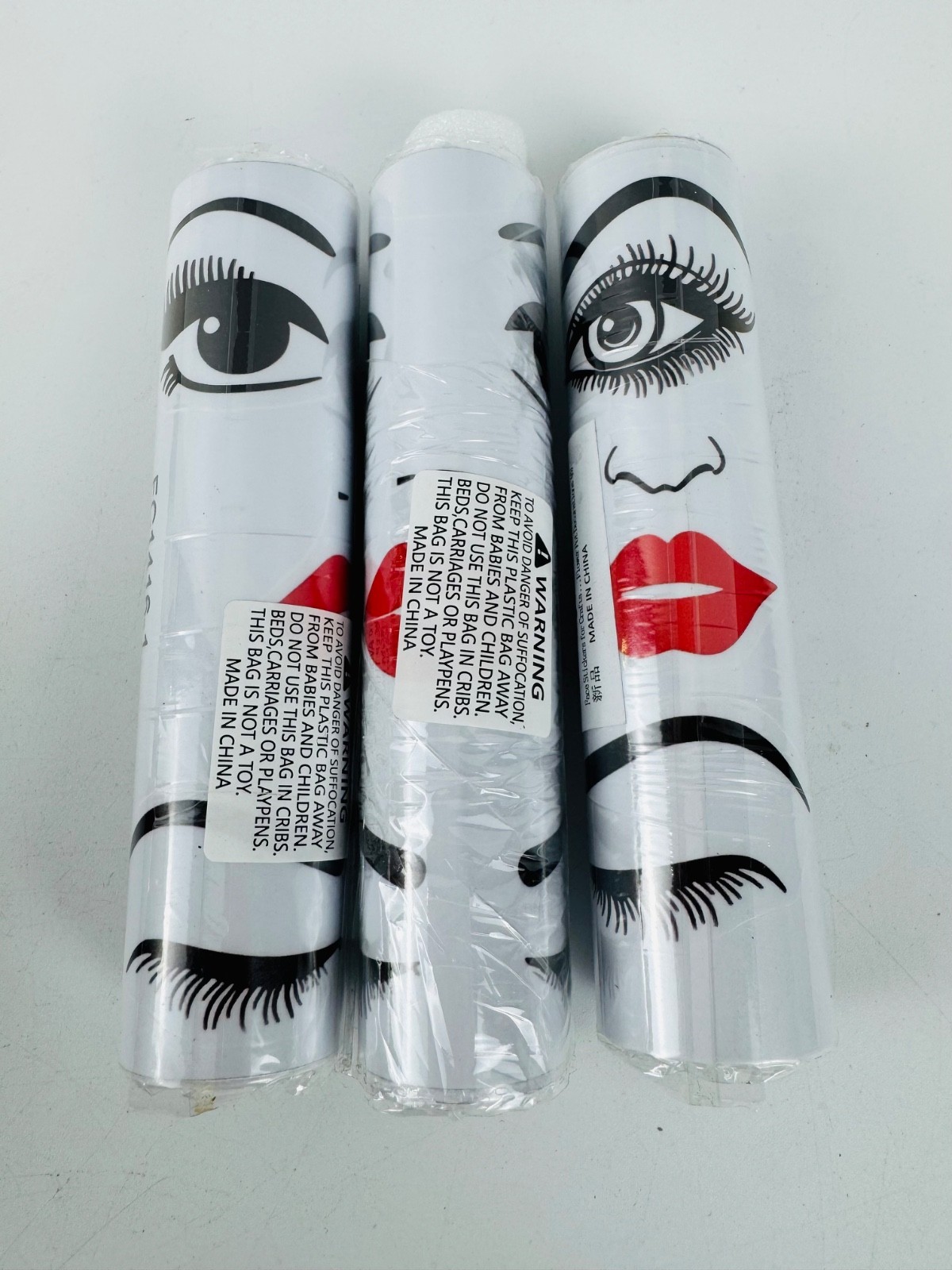 Face Stickers for Crafts 6 Sheets Funny DIY Lip Mouth Eyes Eyebrows Decals X3