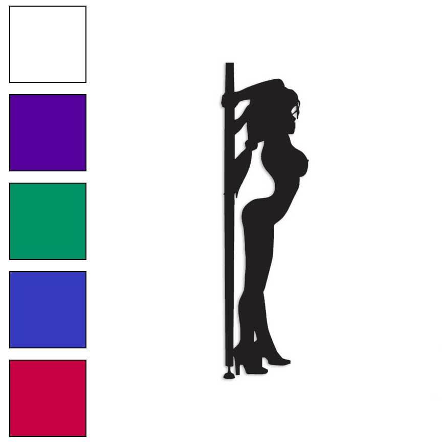 Pole Dancer Stripper Sexy, Vinyl Decal Sticker, Multiple Colors & Sizes #3391