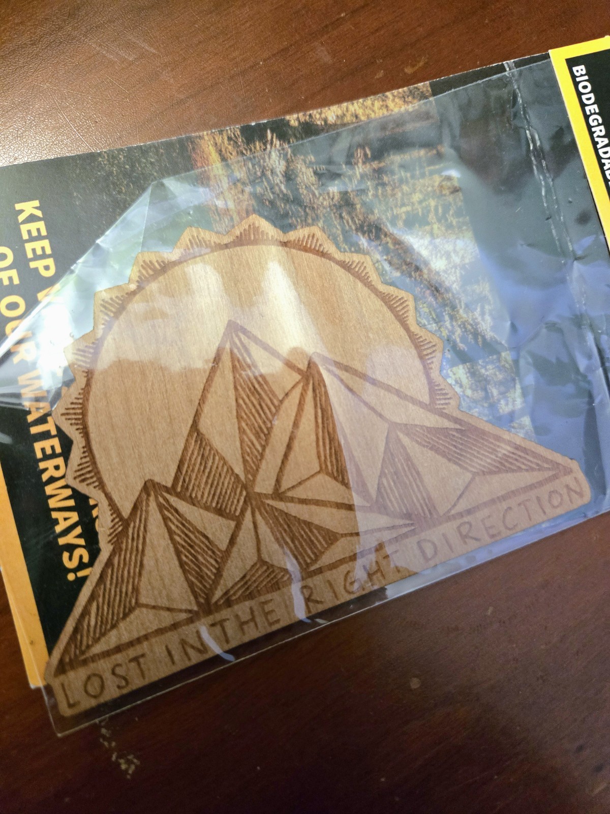 Flexible Wood Sticker Adheres To Flat Or Curved Smooth Surface Waterproof