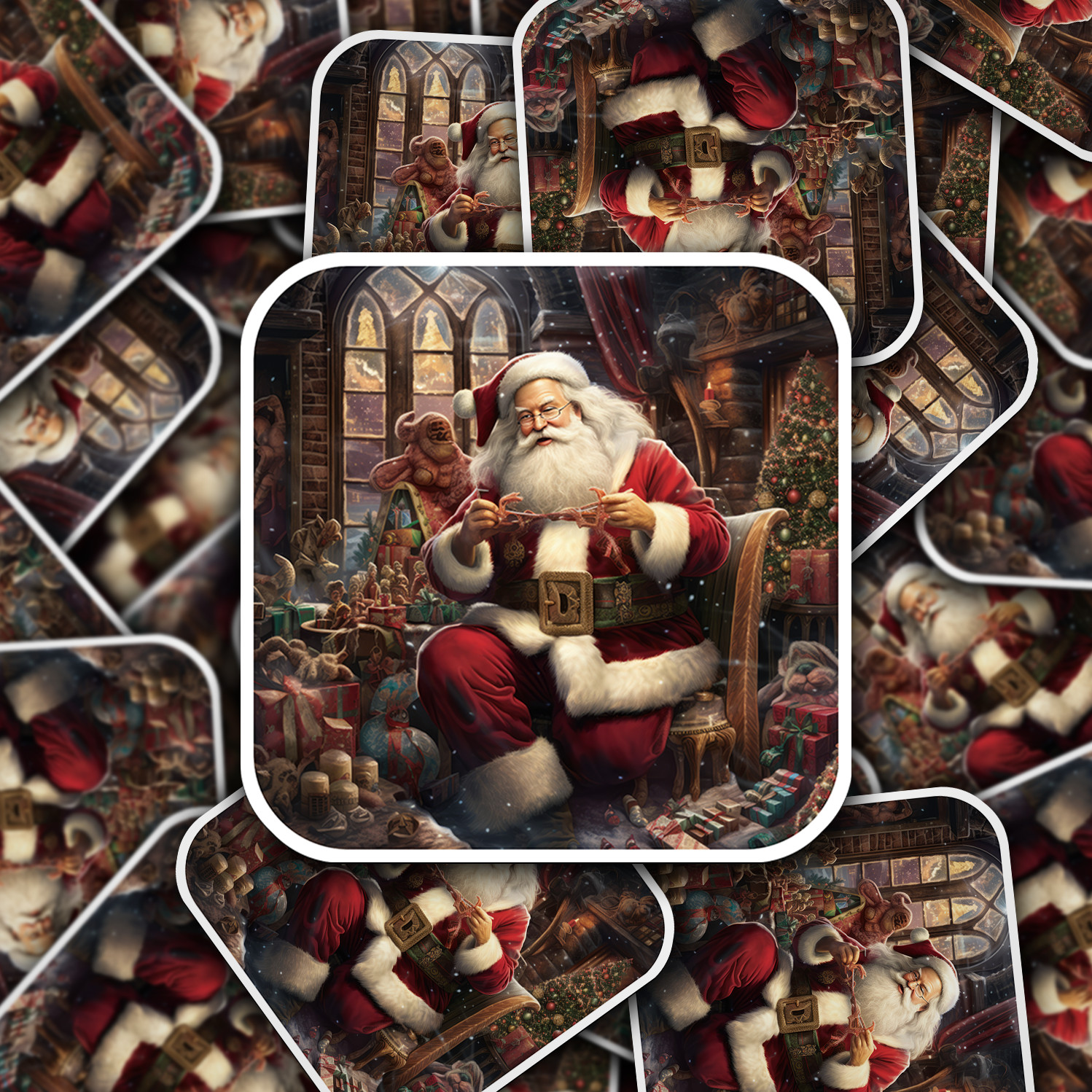 Santa Claus Vinyl Sticker – Bring the Magic of Christmas Anywhere