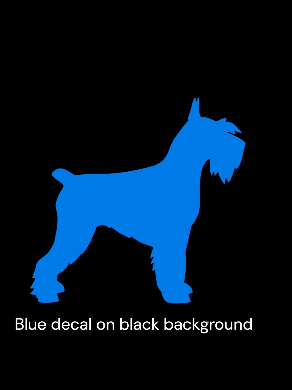 Schnauzer dog Decal for car Windows Laptops most Smooth Surfaces
