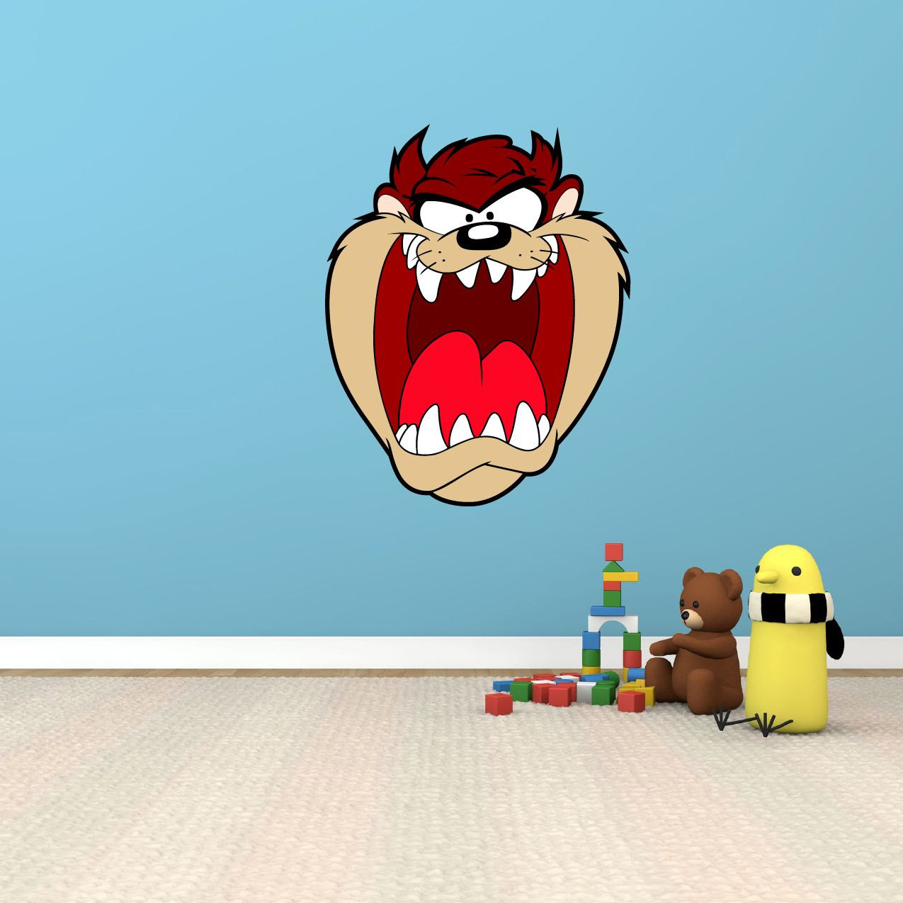 Taz Tasmanian Devil Funny Cartoon Kids Room Wall Decor Sticker Decal 20"X25"