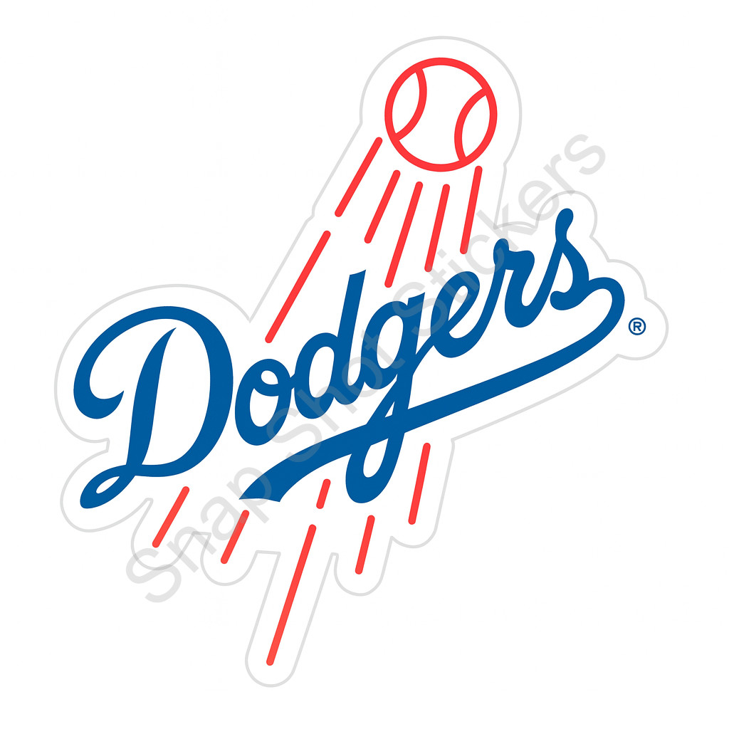 Los Angeles Blue White Baseball Weather Resistant Vinyl Sticker/Decal 21