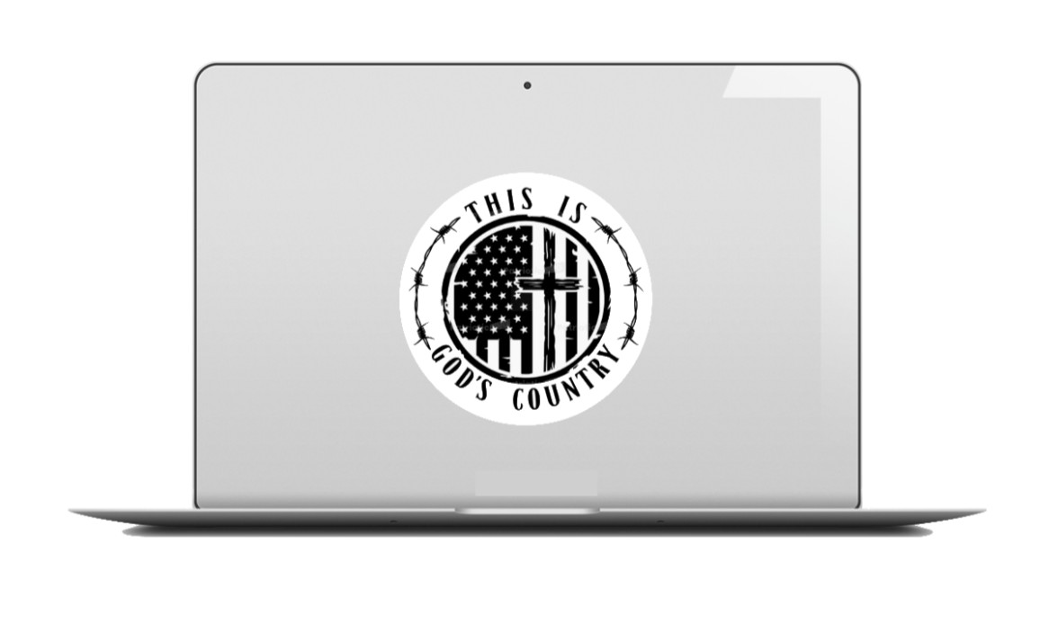 This Is God's Country – Vinyl Decal Car Window Yeti Travel Coffee Mugs Laptop