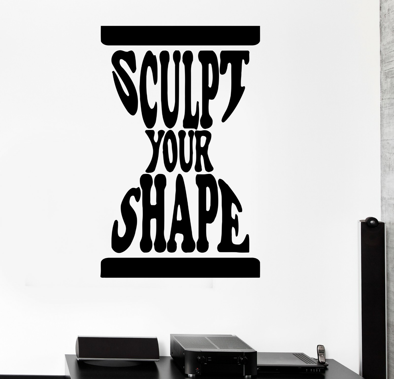 Wall Decal Quote Inspiration Hourglass Motivation Sports Words Sticker (ed1484)