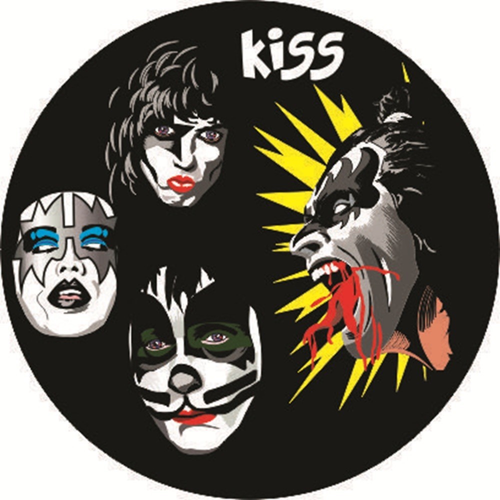 Kiss Decal Sticker Car Truck Wall Mirror Phone Tumbler Bumper Mirror