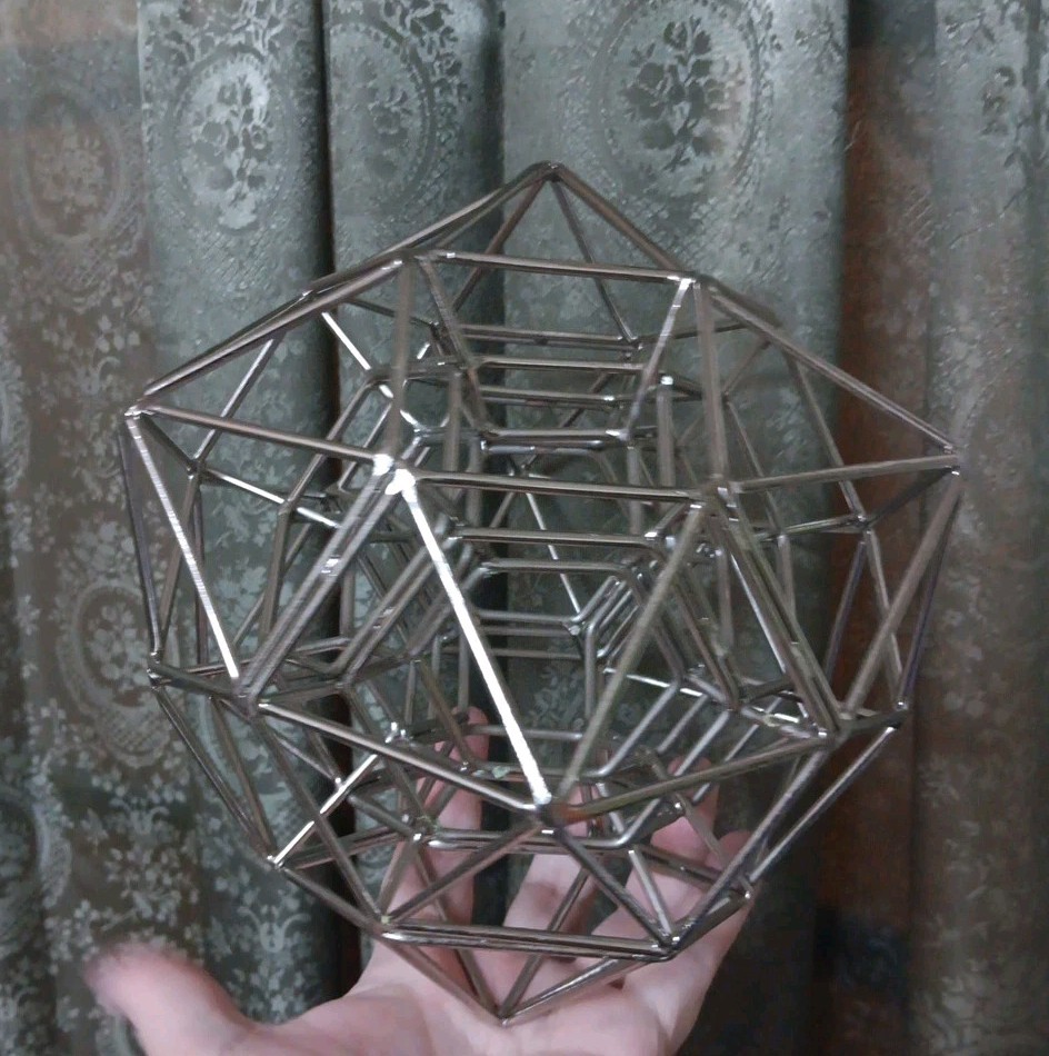 Abstract Art Sculpture Geometric Solid Sacred Geometry Math Class Decor Rare