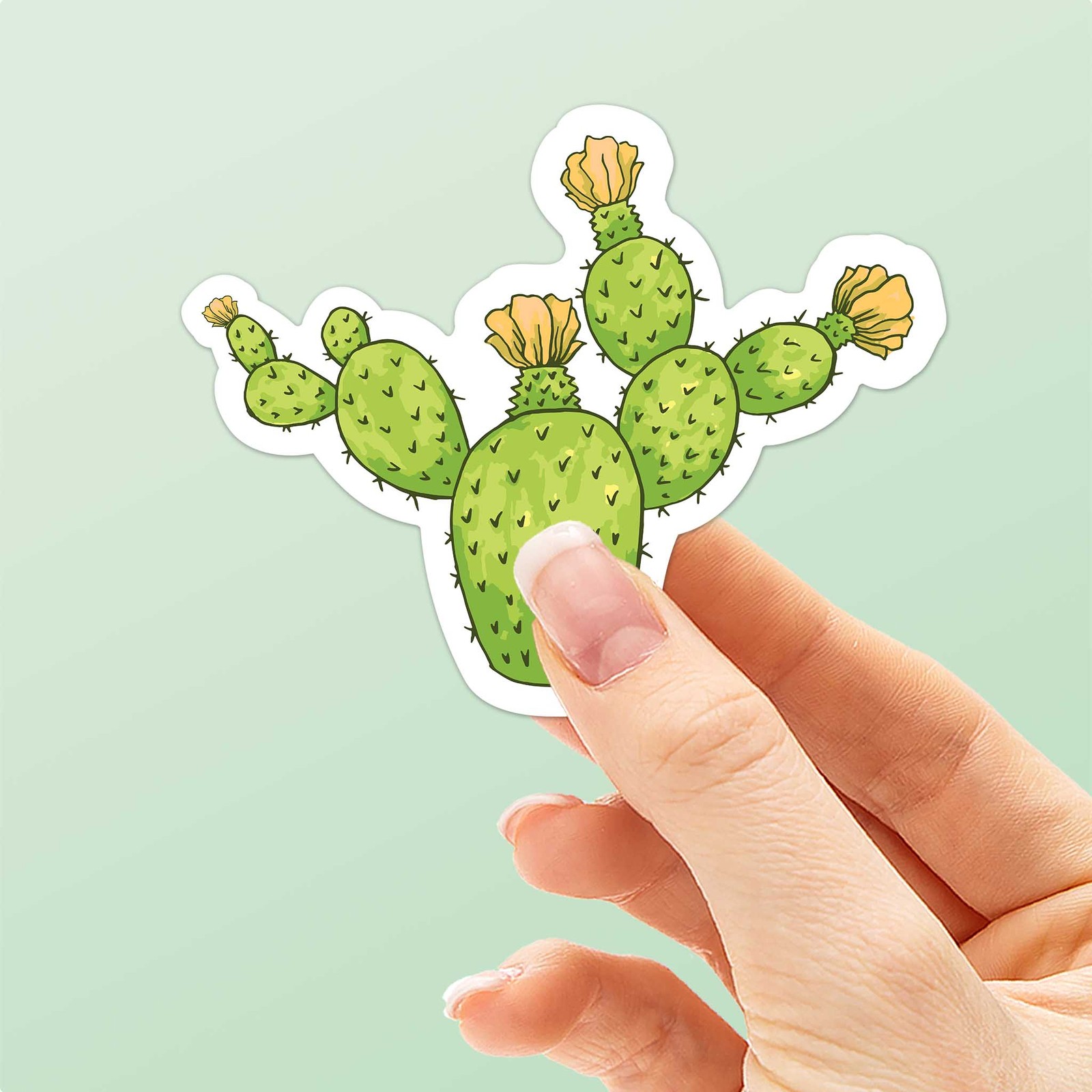 Prickly Pear Cactus Sticker