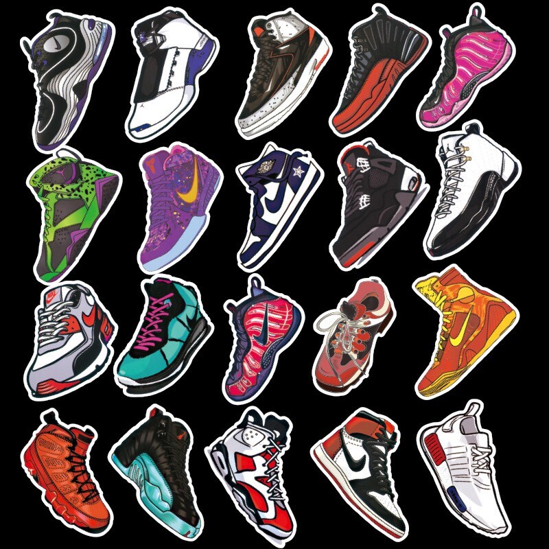 100 pcs Hypebeast Shoe Sneaker Stickers Skateboard FAST SHIPPING