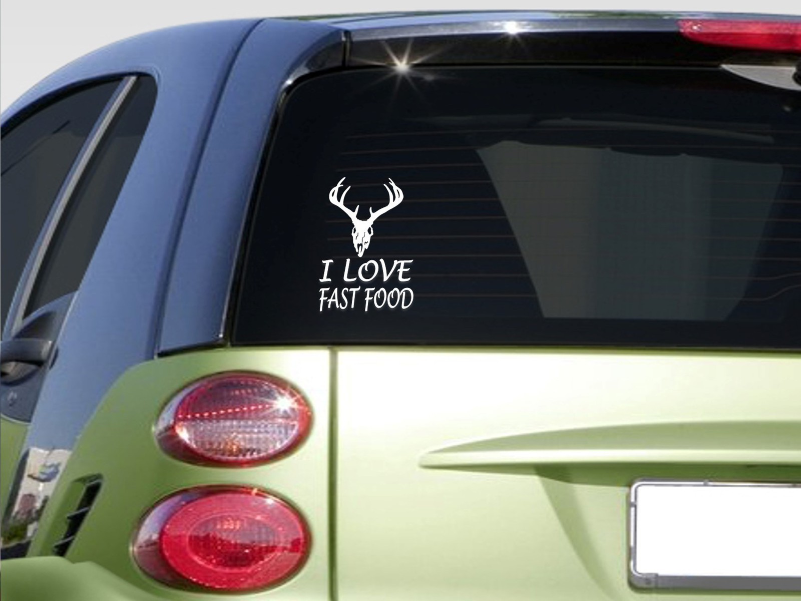 Fast food 8" sticker *E891* bowhunting arrow boardhead deerstand deer call grunt