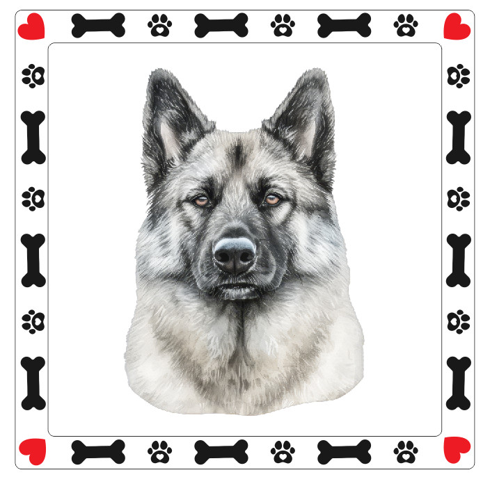Norwegian Elkhund Dog Sticker Decal A985