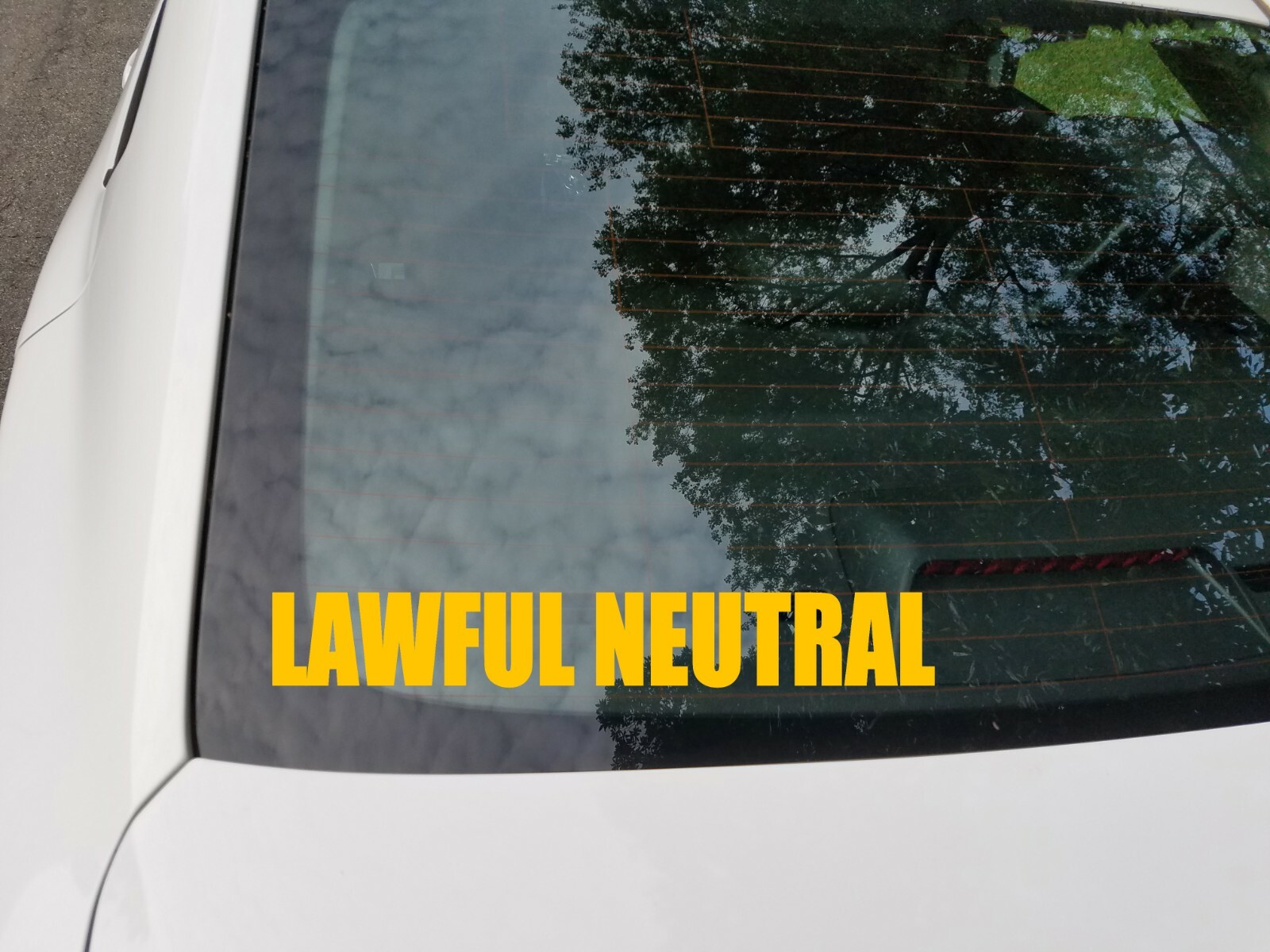 Lawful Neutral Vinyl Sticker – RPG Role Playing Character Alignment V1 – Decal