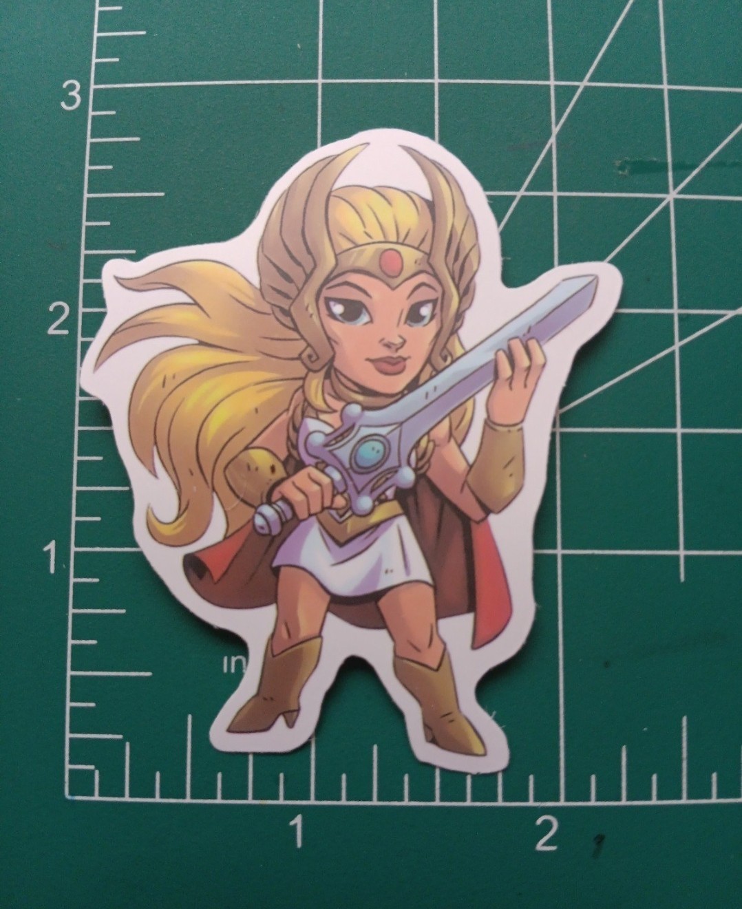 SHEERA STICKER X DIE-CUT MATTE STICKER X 3X2 INCHES STICKER X HE-MAN X