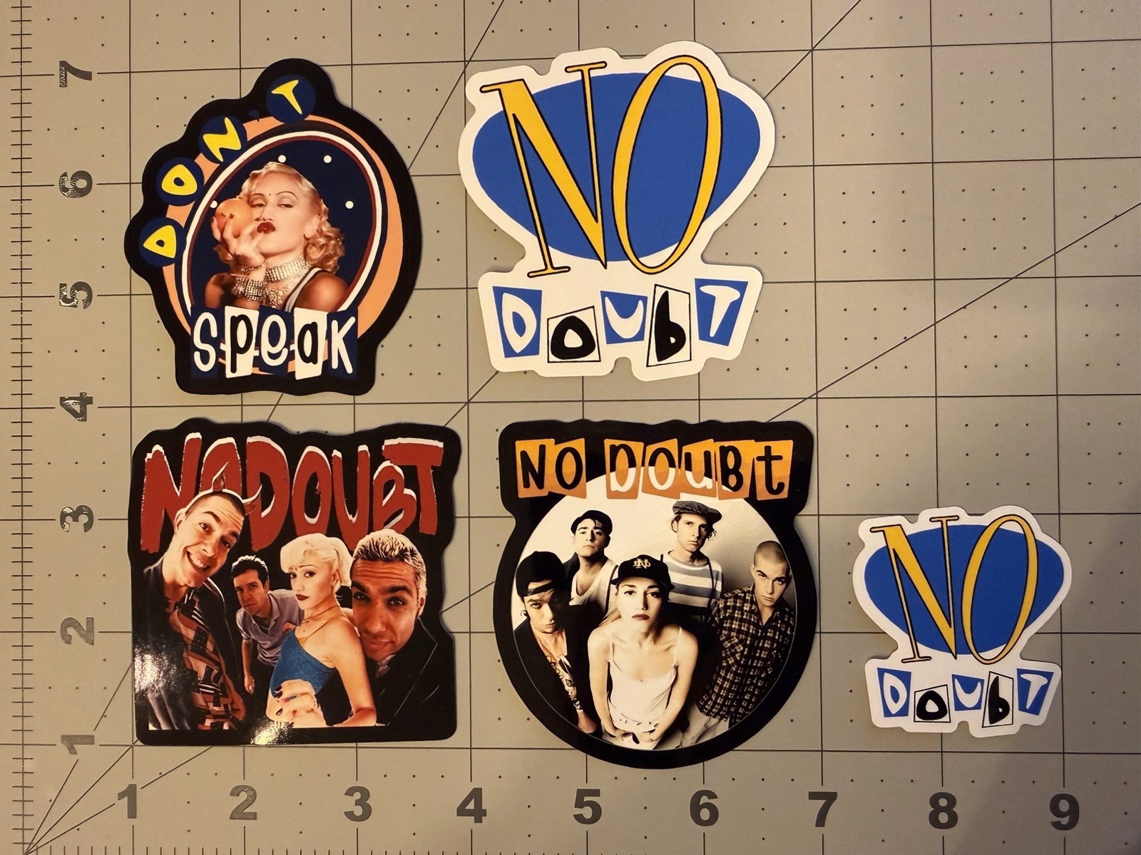 No Doubt Stickers 5 Sticker Lot Alternative Gwen Stefani V