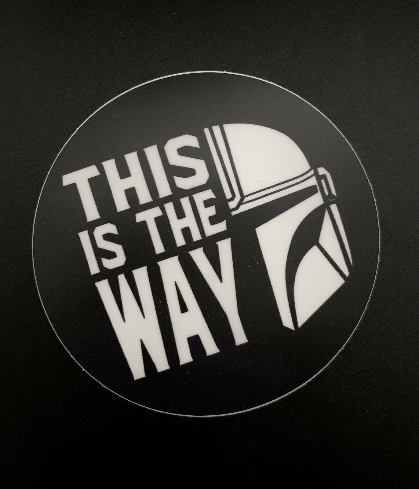 The Mandalorian THIS IS THE WAY premium vinyl decal sticker baby yoda helmet 3in