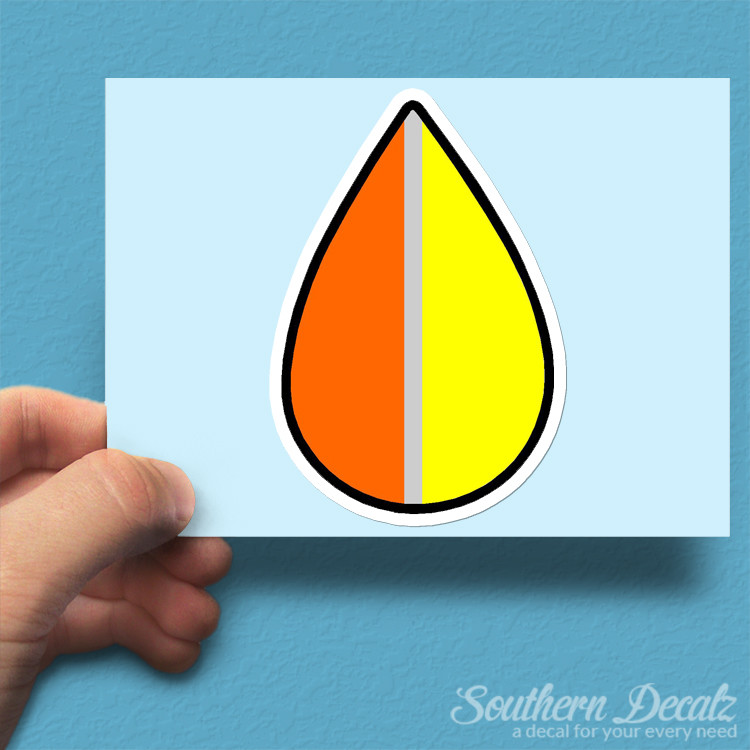 Koreisha Aged Teardrop JDM – Vinyl Decal Sticker – c60 – 2.5" x 3.75"
