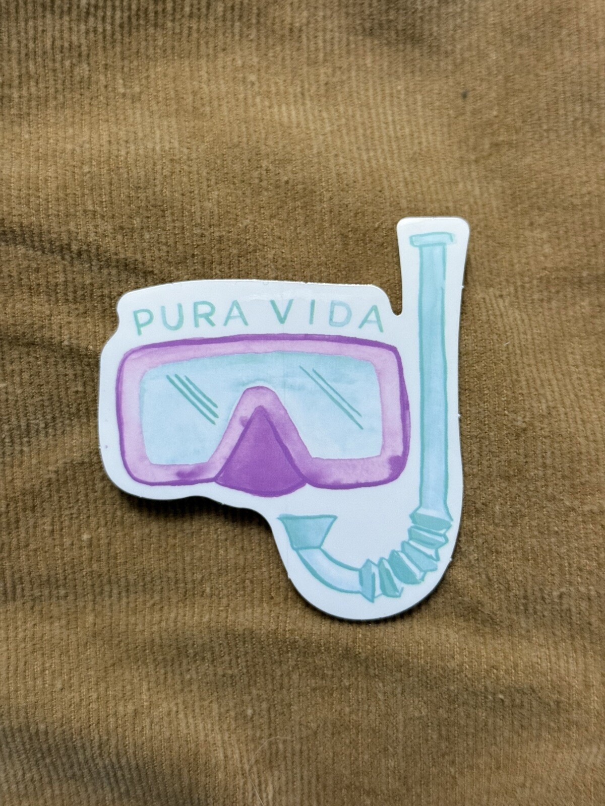 Pura Vida snorkel sticker