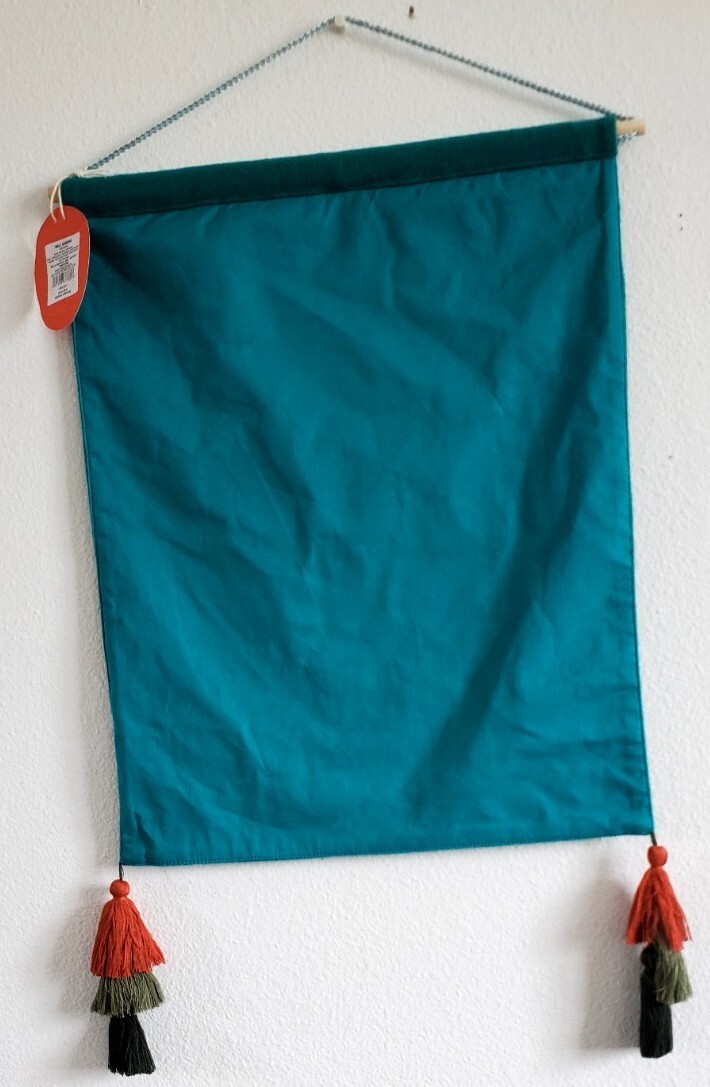 Wall Hanging Opahouse Designed with Jungalow 16” x 20”"Love PeaceJoy” Bird NWT