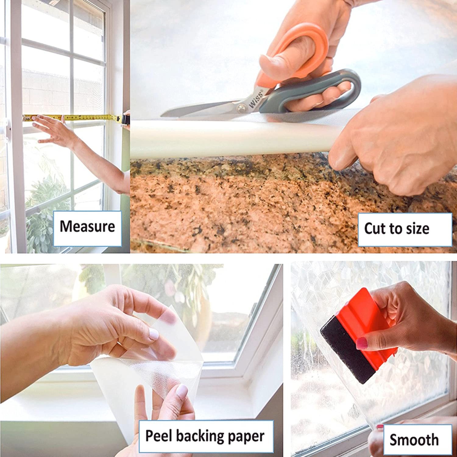 FA346-8172-2 Decorative Self-Adhesive Film, Butcher Block, Large 26”x 78 Roll, 2