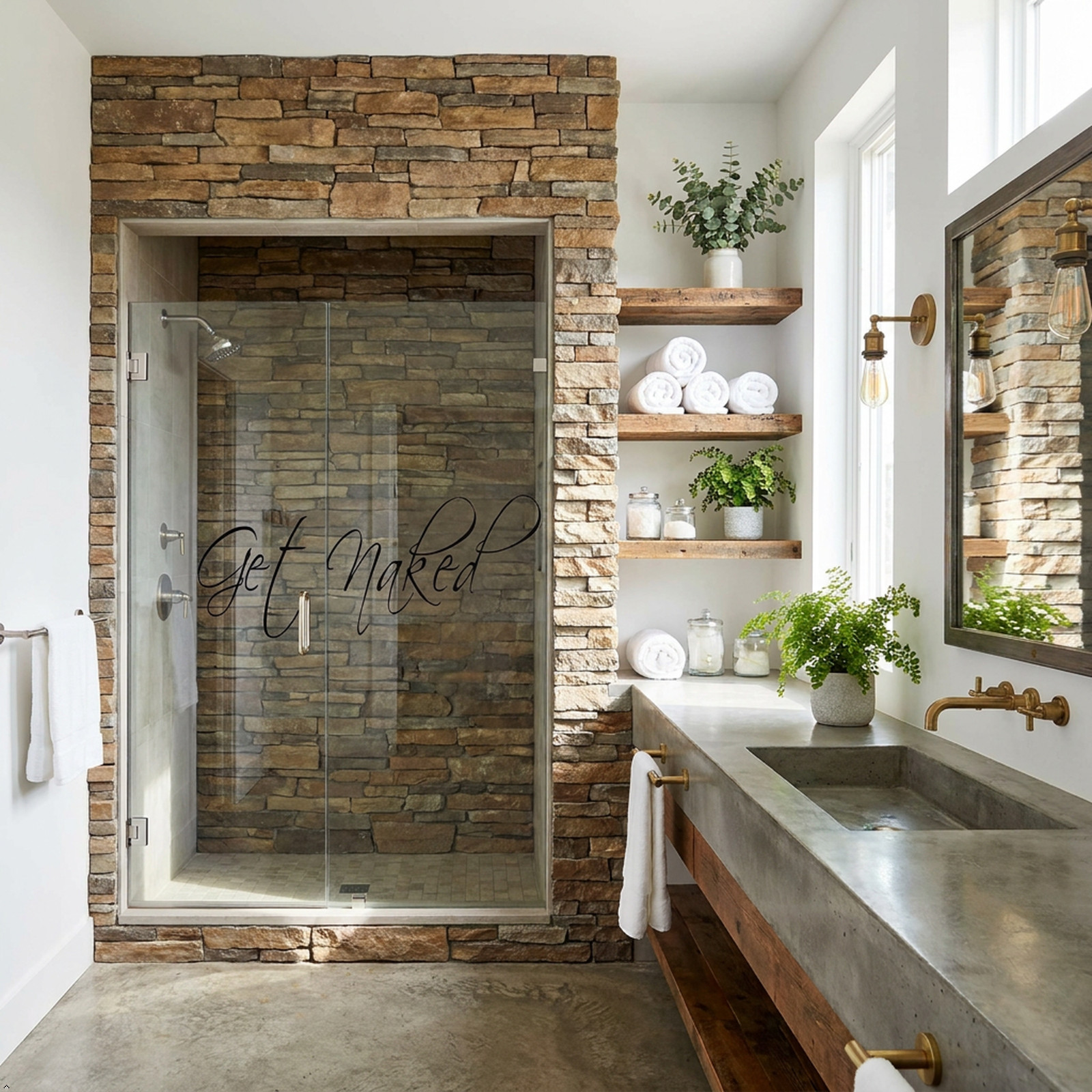 Get Naked Wall Decal Vinyl Bathroom Wall Art Sticker Wall Decals Home Art Decor