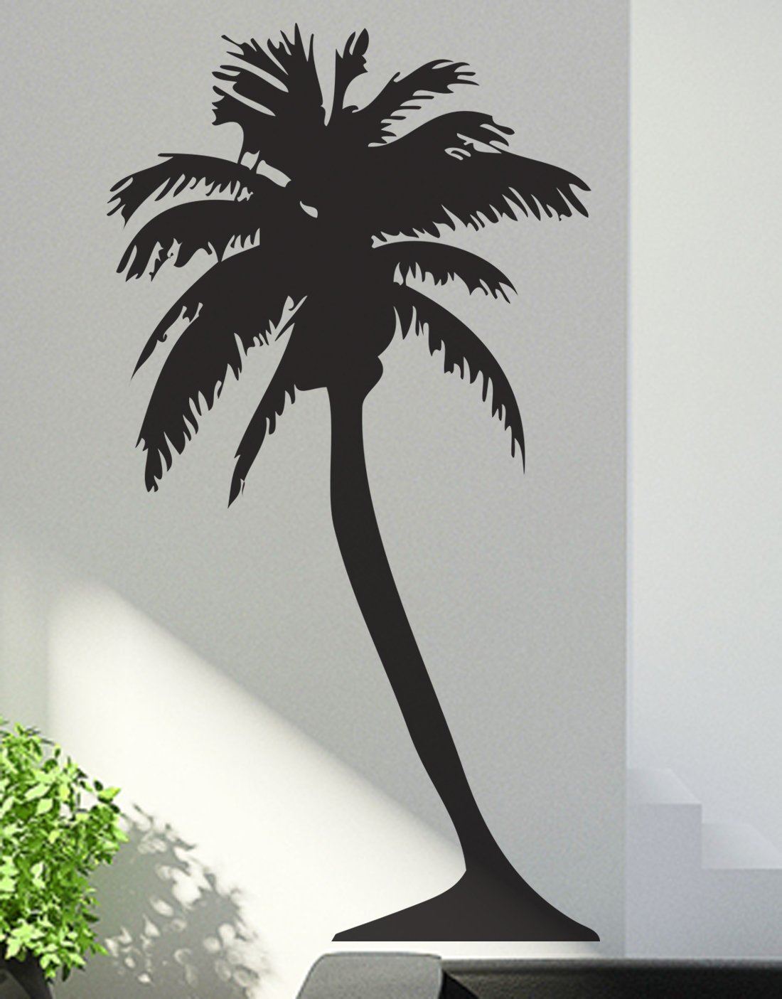 Large Palm Tree Wall Decal Sticker. Nursery Room Tree Wall Sticker. #132