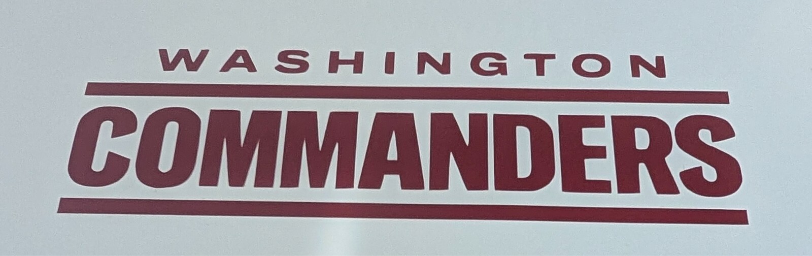 Washington Commanders vinyl decal