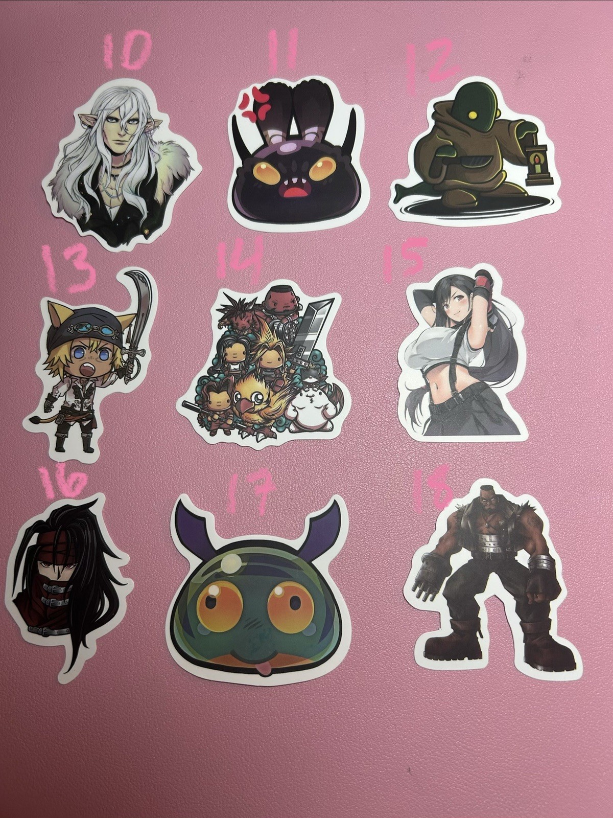 Final Fantasy And More Anime Stickers