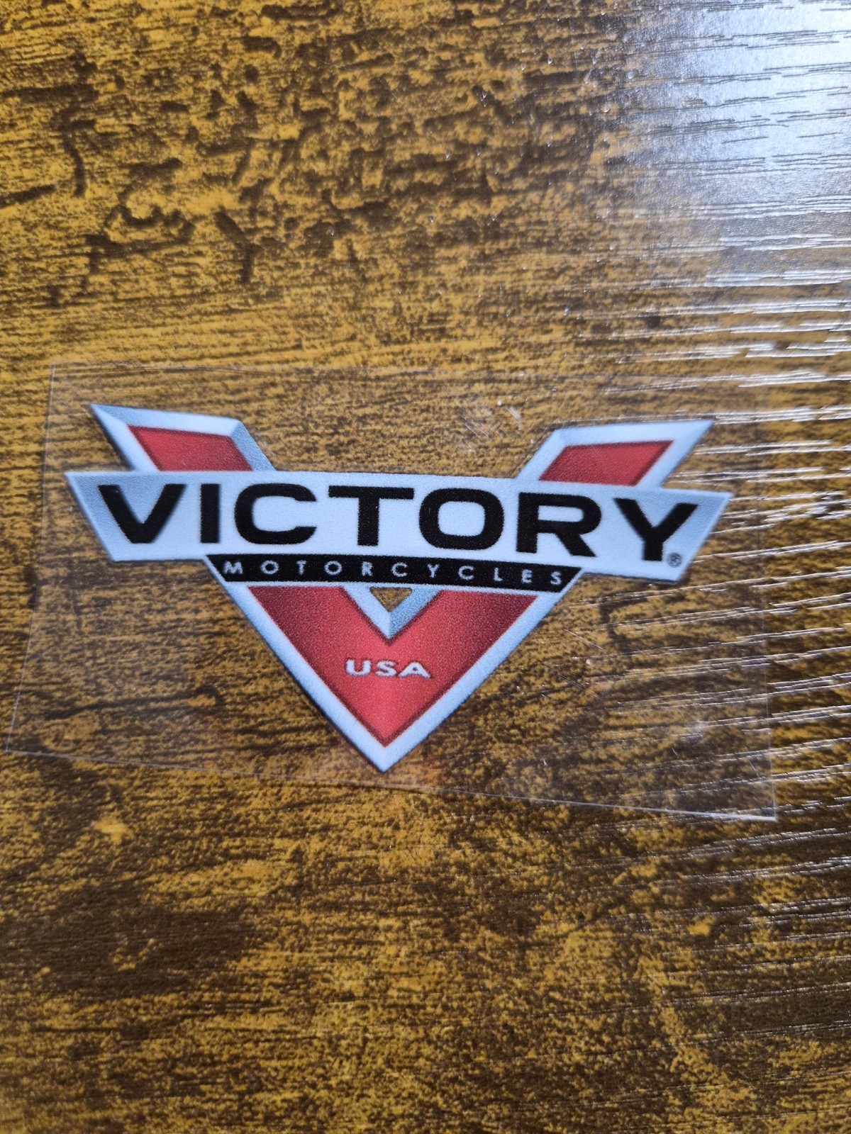 VICTORY MOTORCYCLES USA V UV DTF Decal Sticker Waterproof USA NOT VINYL