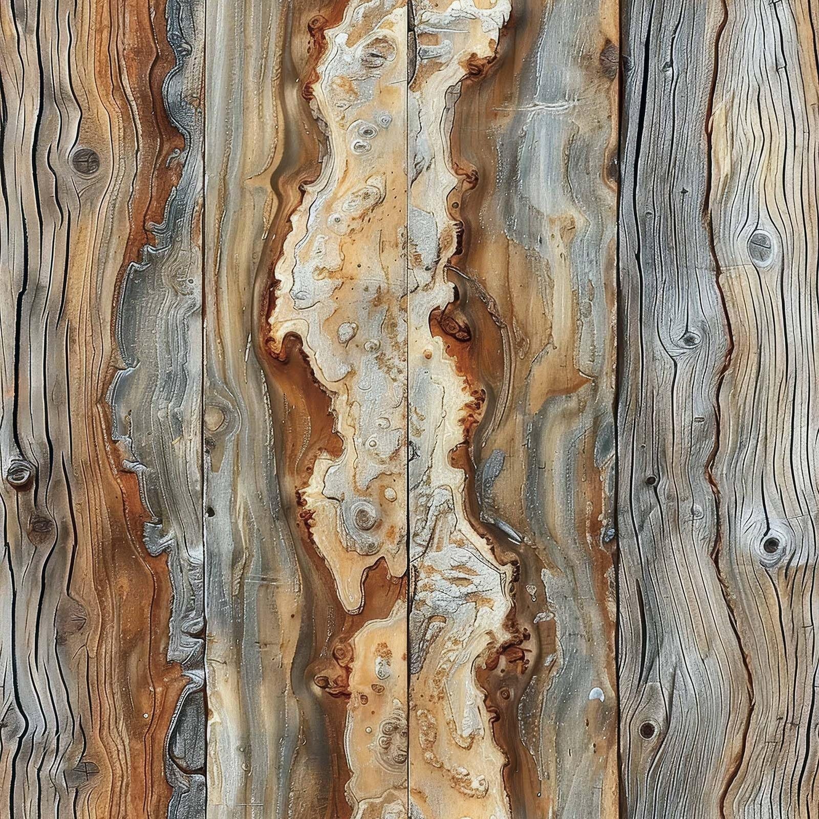 FLFK Rustic Wood Wallpaper,Peel and Stick Wood Grain Wall Mural for Living Ro…