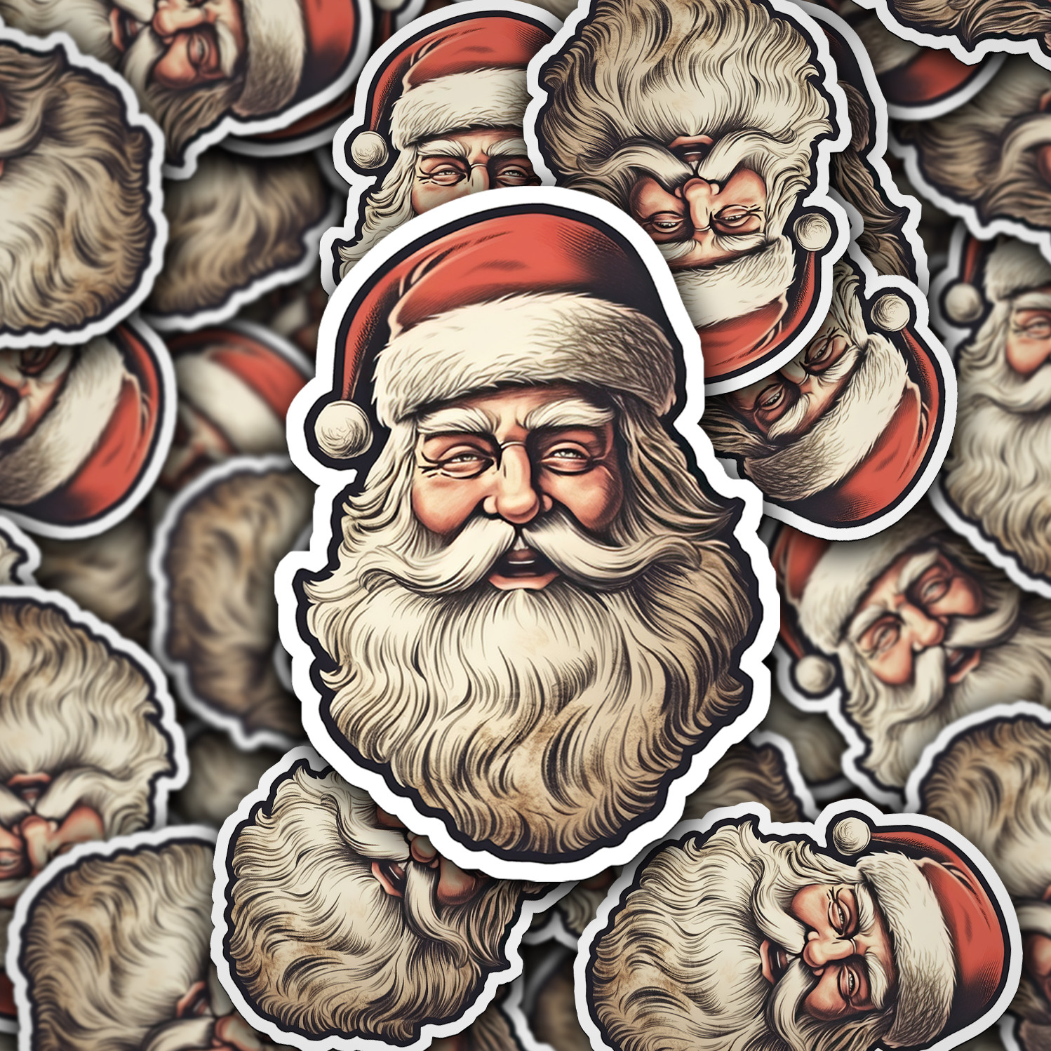 Santa Claus Vinyl Sticker – Bring the Magic of Christmas Anywhere