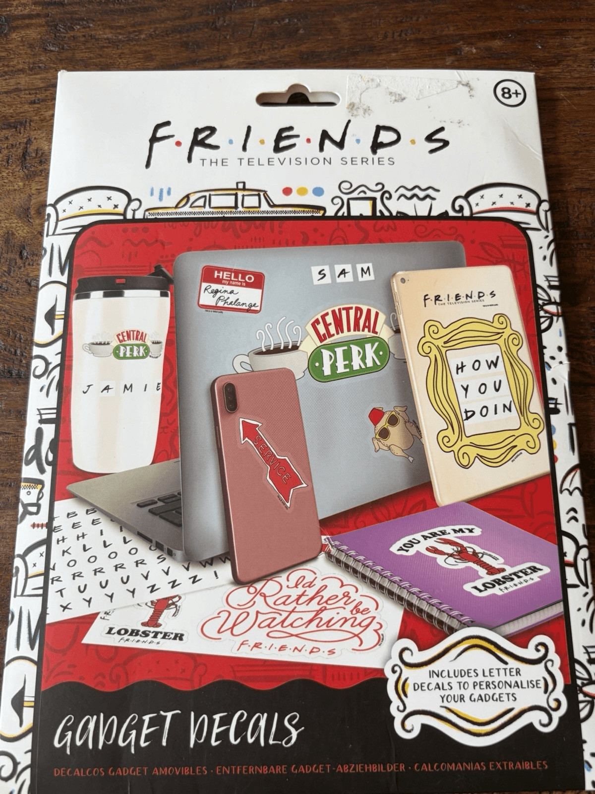 Friends Decals 110 Waterproof & Removable Gadget Device Locker Decals New/Sealed