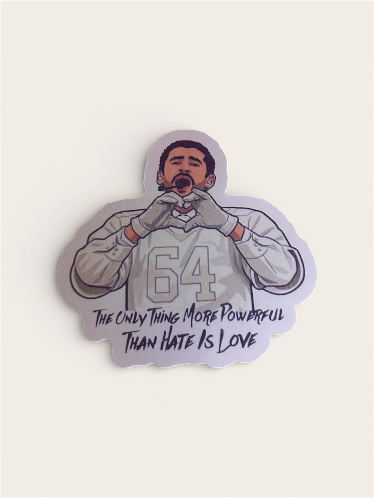 Bad Bunny Handmade Sticker