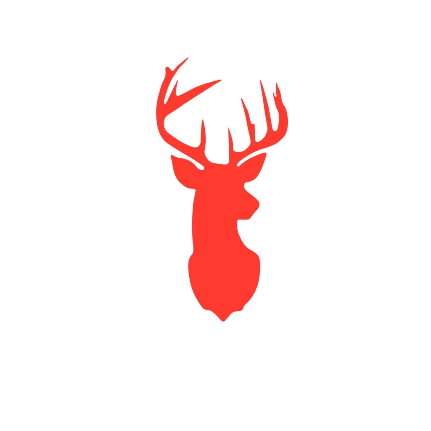 DEER BUCK HEAD Vinyl Decal for Jeep Car Truck Bumper Wall Window
