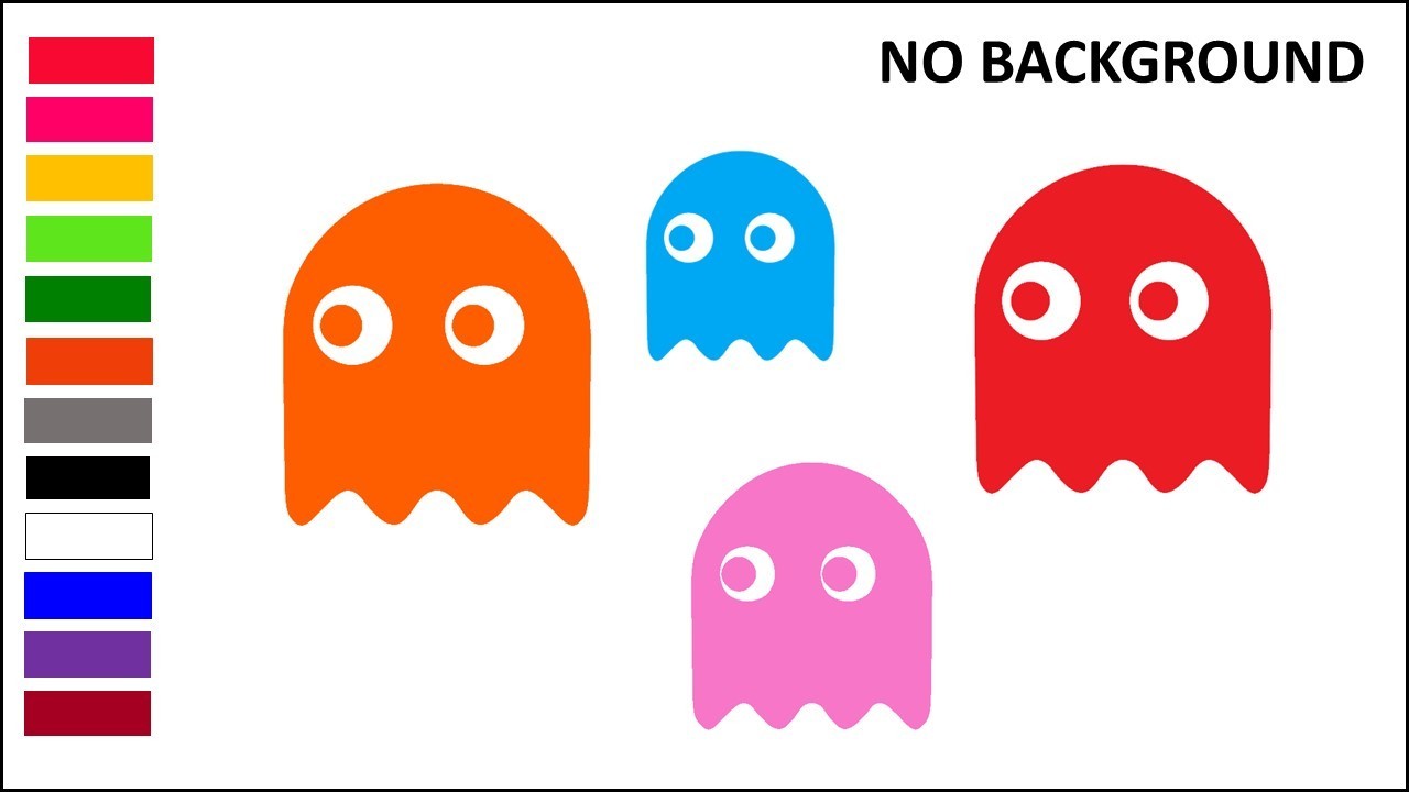 PAC MAN GHOST, PAC-MAN, Decal Sticker for Car, Laptop