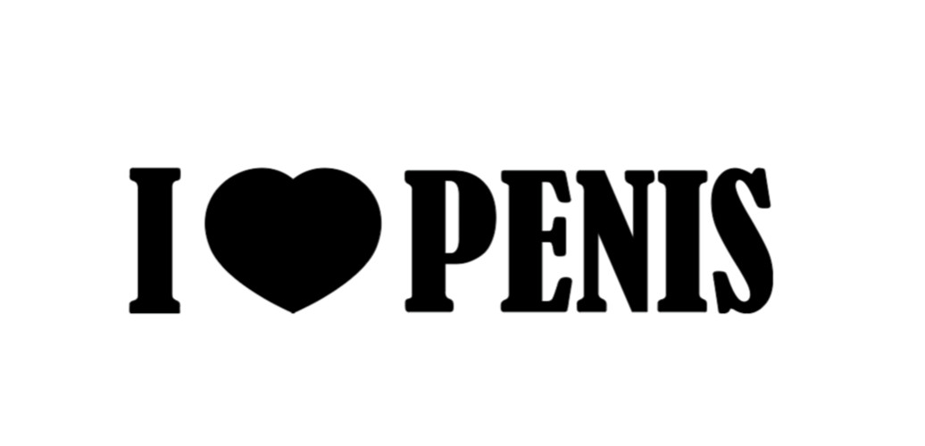 "I LOVE PENIS" GAY PRIDE PRANK FUNNY GAG GIFT VINYL DECAL CAR WINDOW STICKER