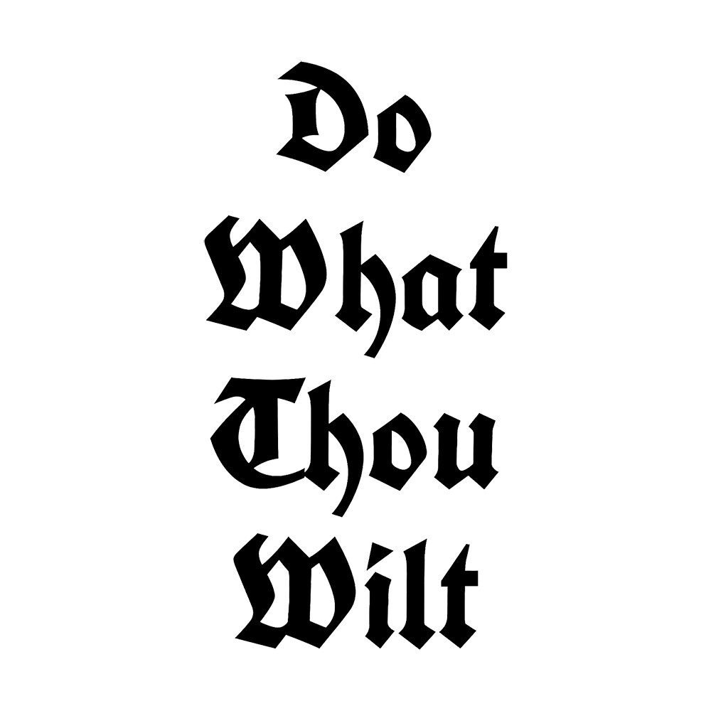 6" Do What Thou Wilt Aleister Crowley Magick Occult Vinyl Decal Sticker