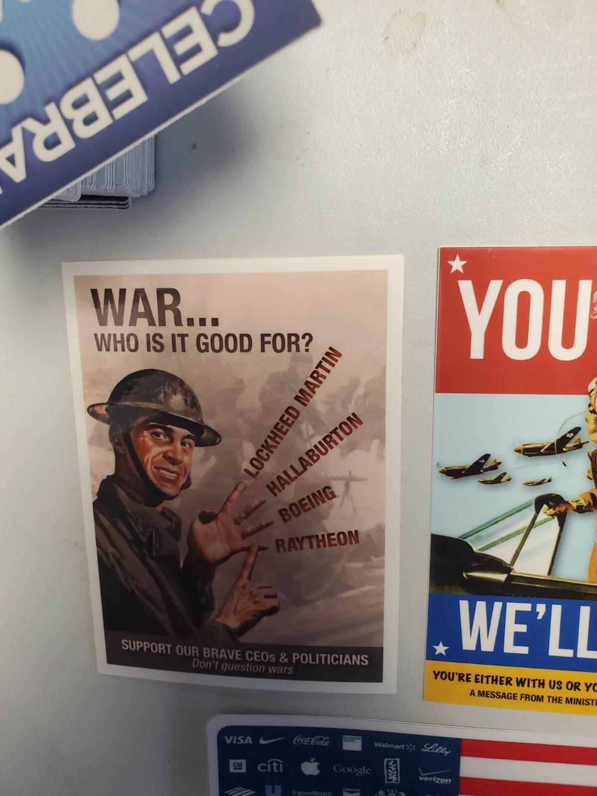 VLADIMIR ZELINSKI STICKERS ANTI WAR SAVE UKRAINE 🇺🇦