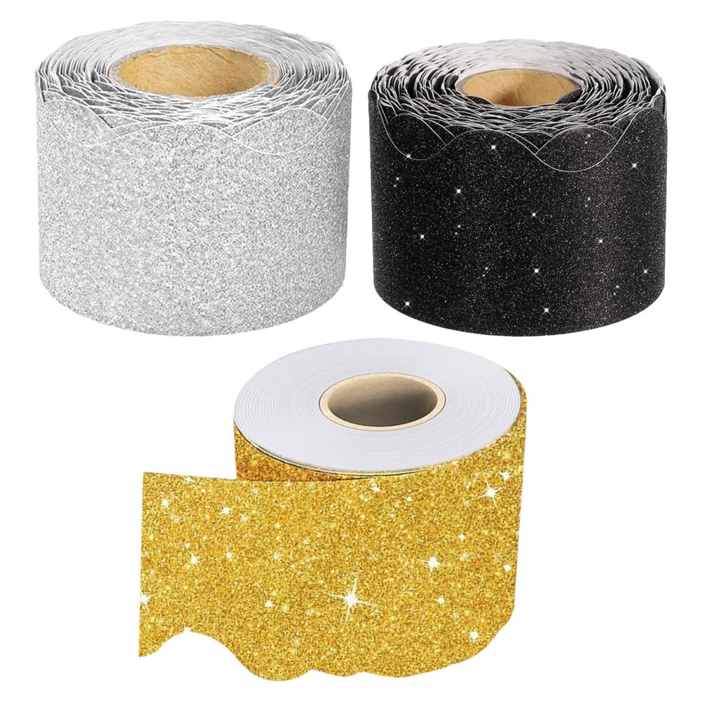 3 Rolls Holiday Bulletin Board Borders Paper Trim Classroom Decor