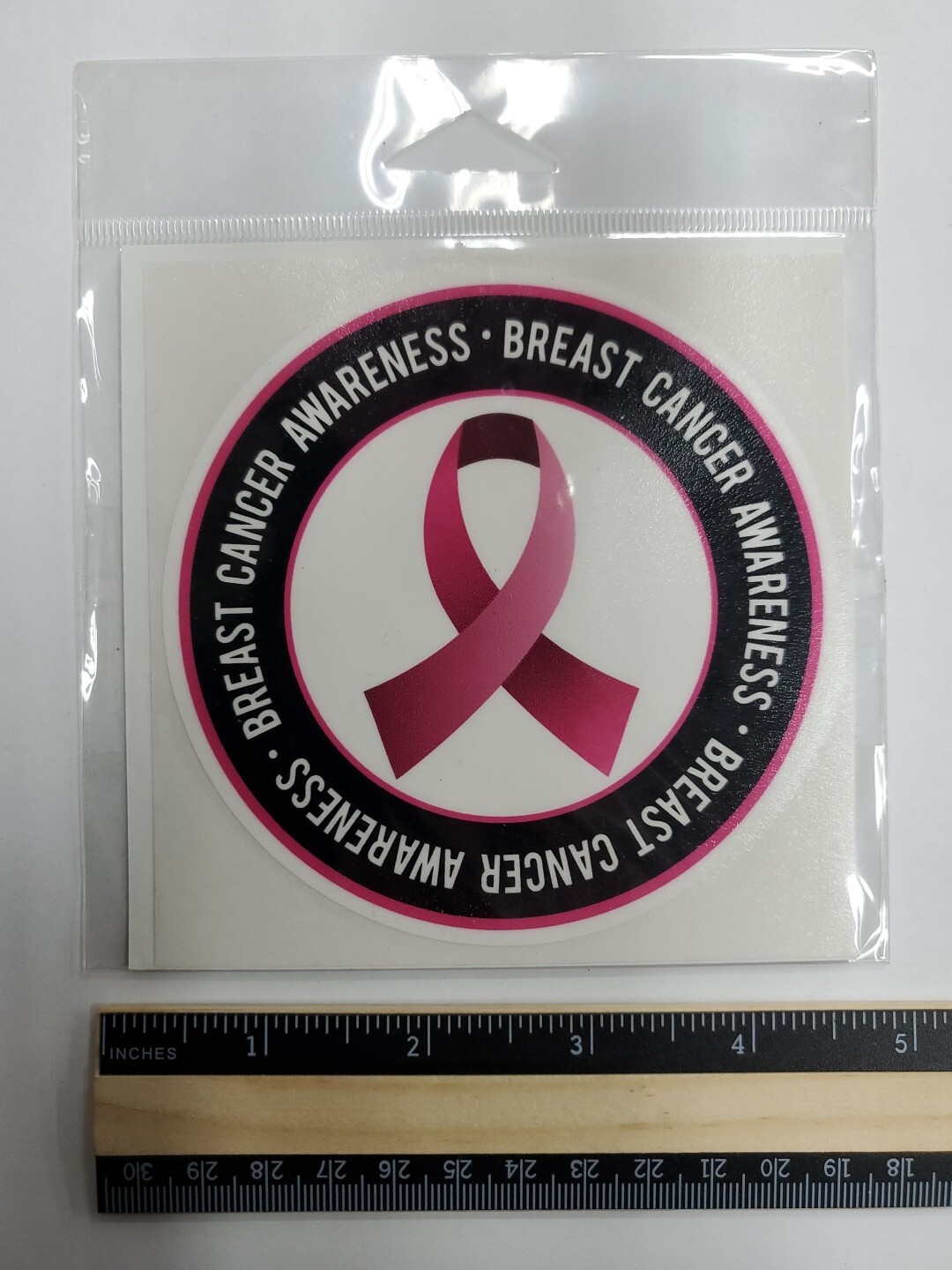 Breast Cancer Awareness Vinyl Decal Sticker – 4" x 4"