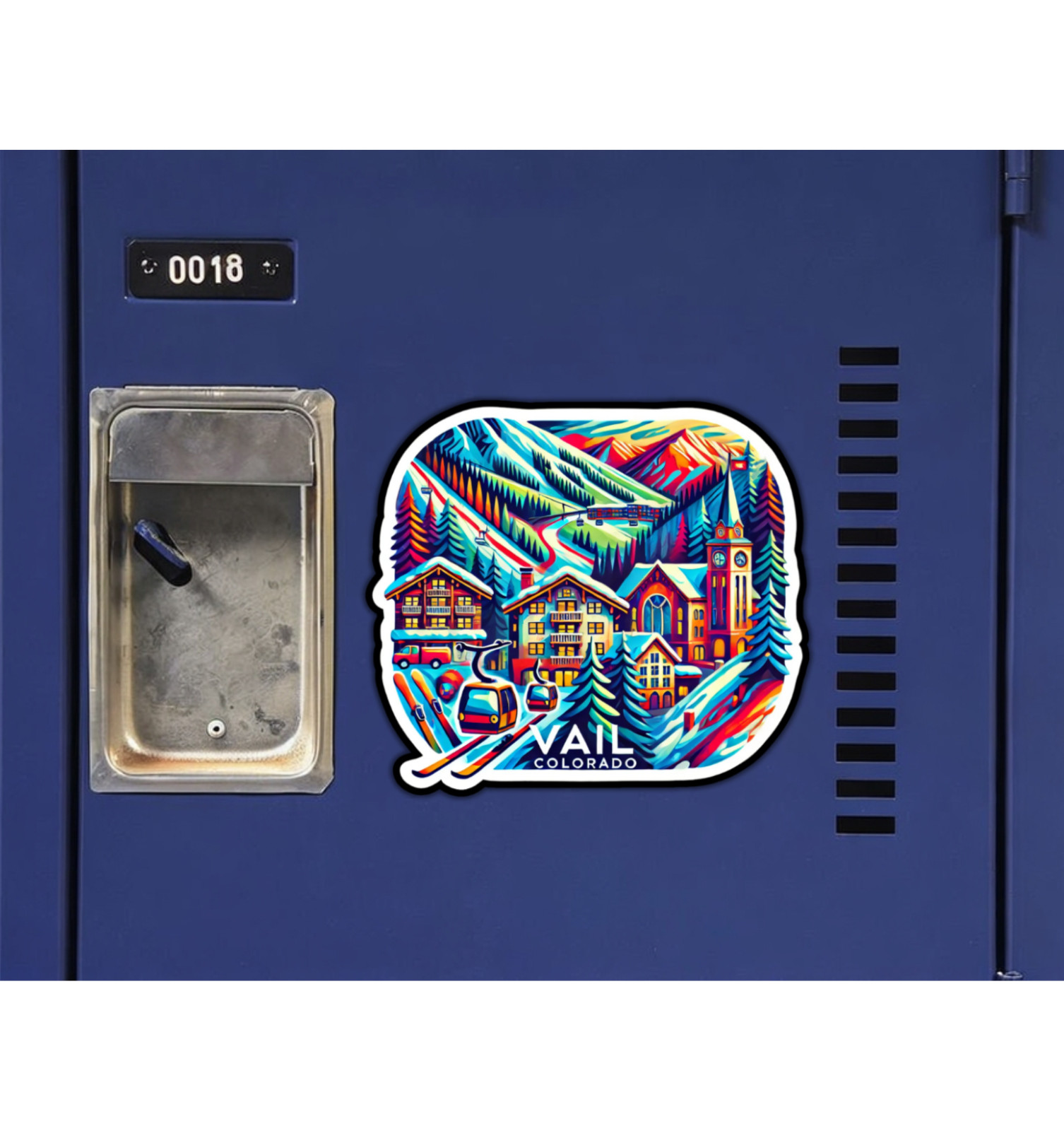 Vail Colorado Fridge Magnet or Laptop Sticker