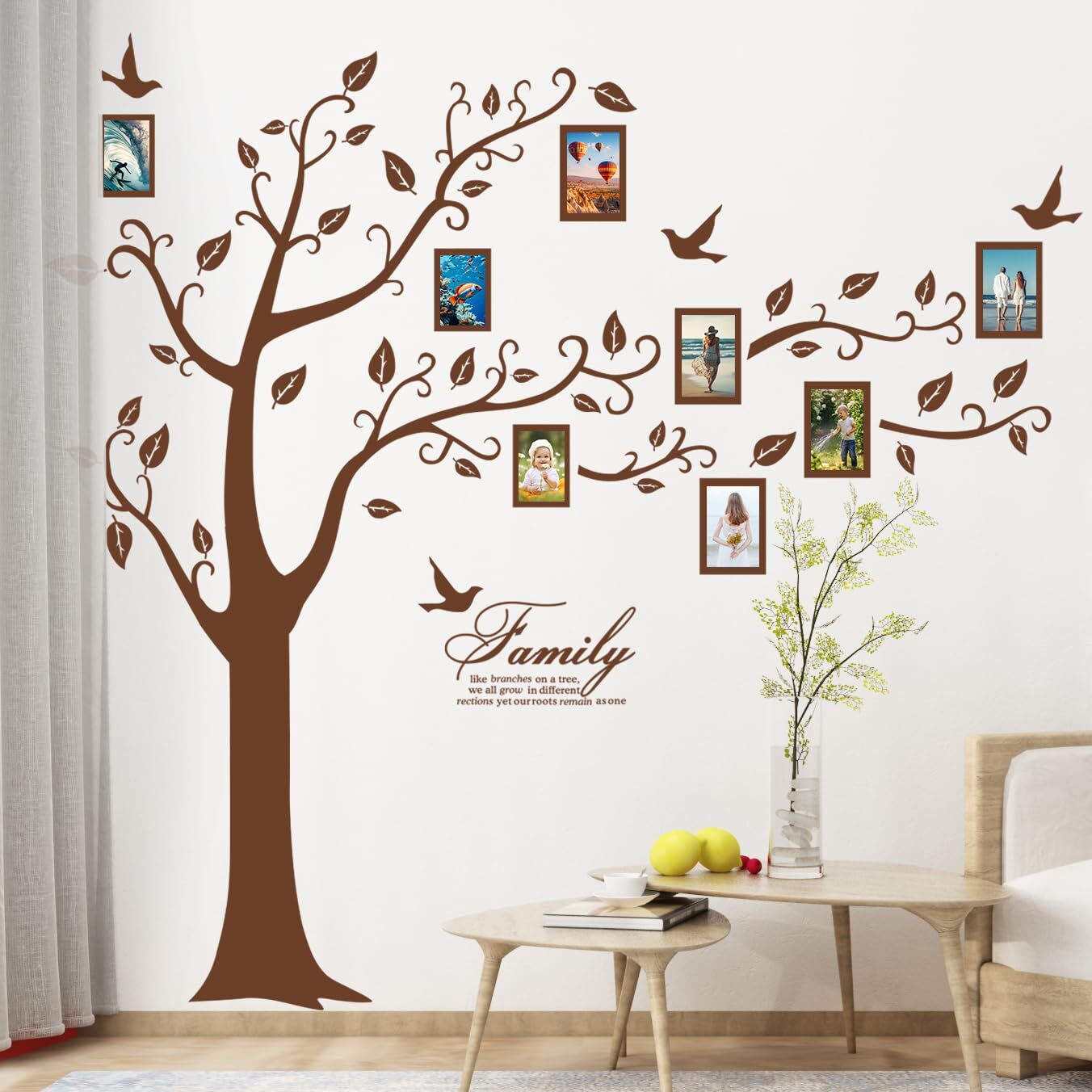 Love Family Tree Wall Decor Picture Frame Collage Removable 3D DIY Acrylic…