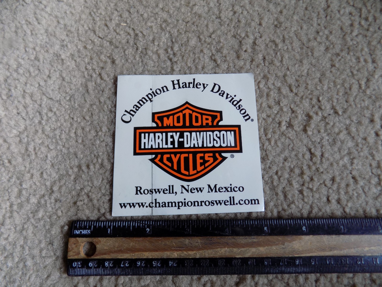 Harley Davidson Sticker 4 inch Vinyl Decal Motorcycle Roswell New Mexico