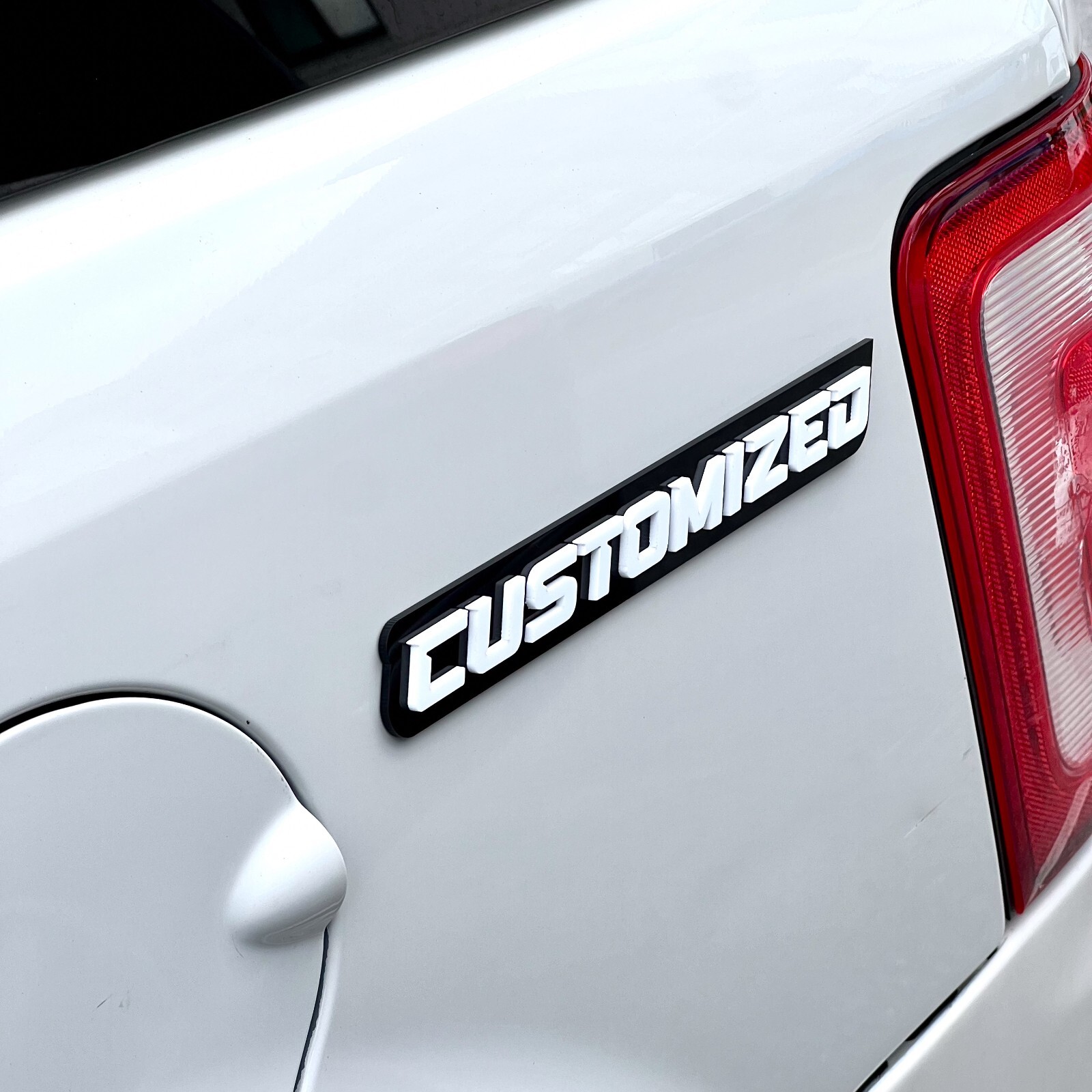 Custom Car Emblem Badge MULTI COLOR Customized Text Names