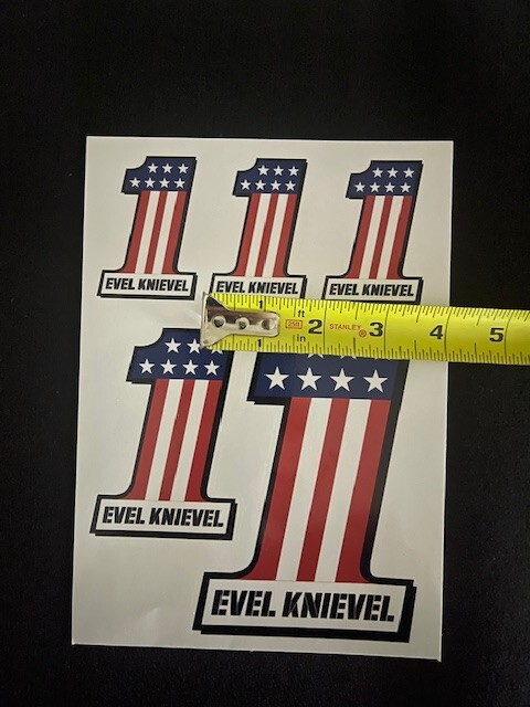 Evel Knievel #1 Mixed Size Pack of Stickers