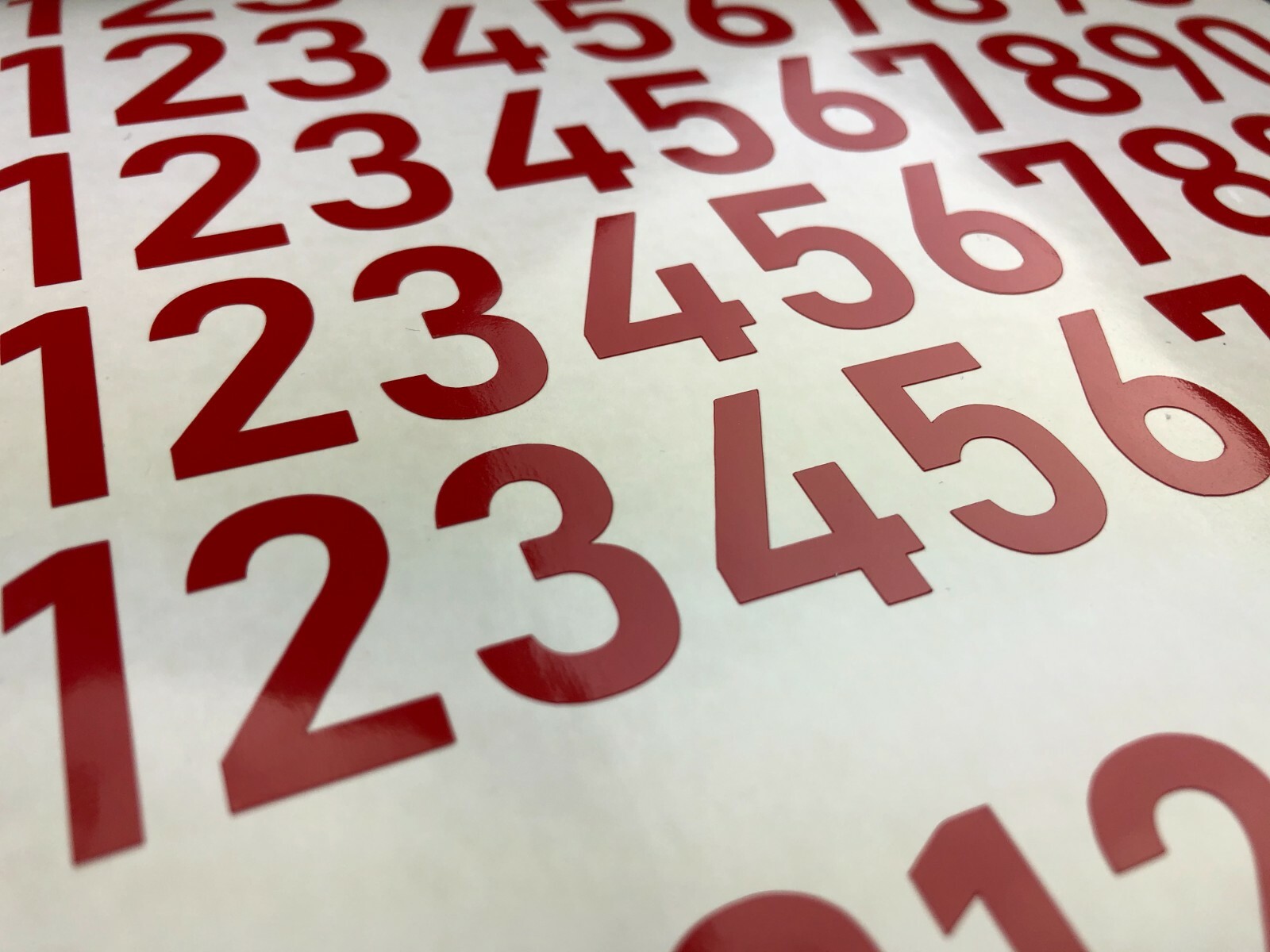 1-10 50+20 Outdoor Vinyl Decal Numbers for Mailbox, Shop, Wall, Address, Locker