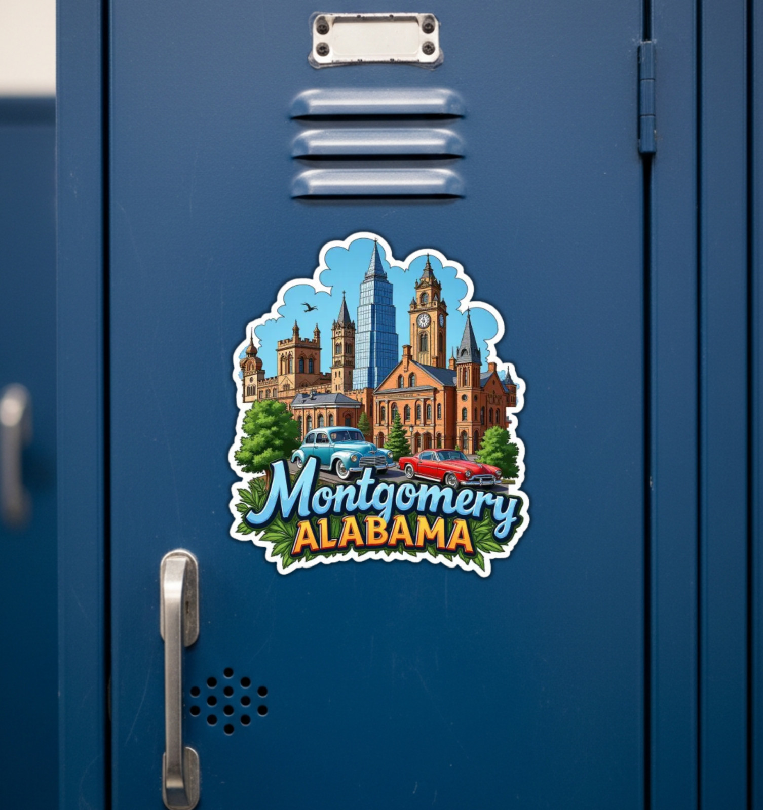 Montgomery Alabama Fridge Magnet or Laptop Sticker