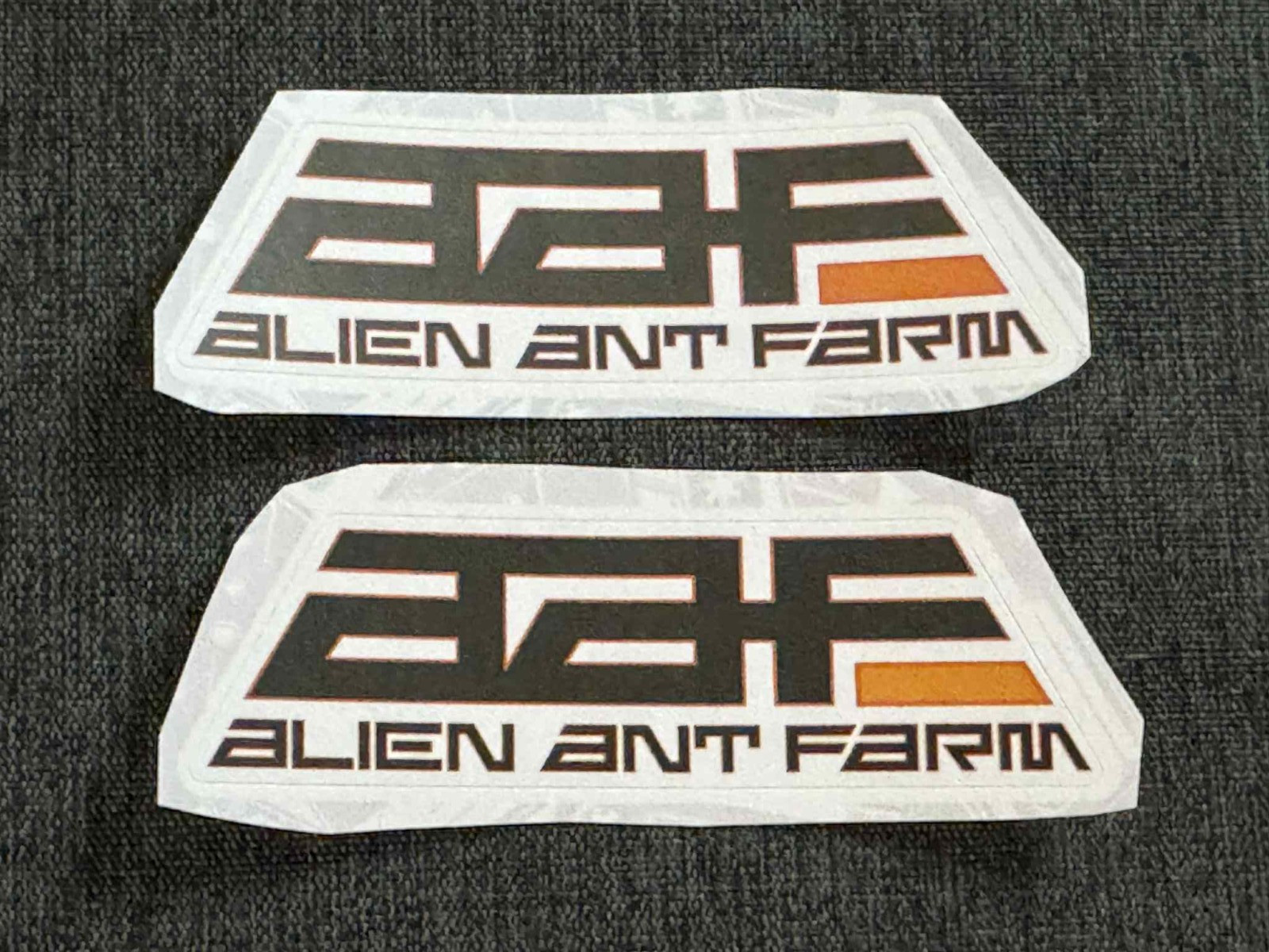 Lot (2) ALIEN ANT FARM 1" x 3 3/4" Band Logo STICKERS Black FAST! FREE SHIP!