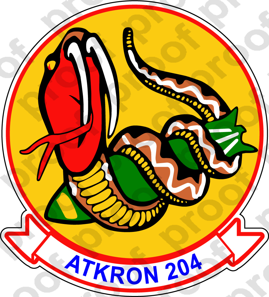 STICKER USN VA 204 River Rattlers