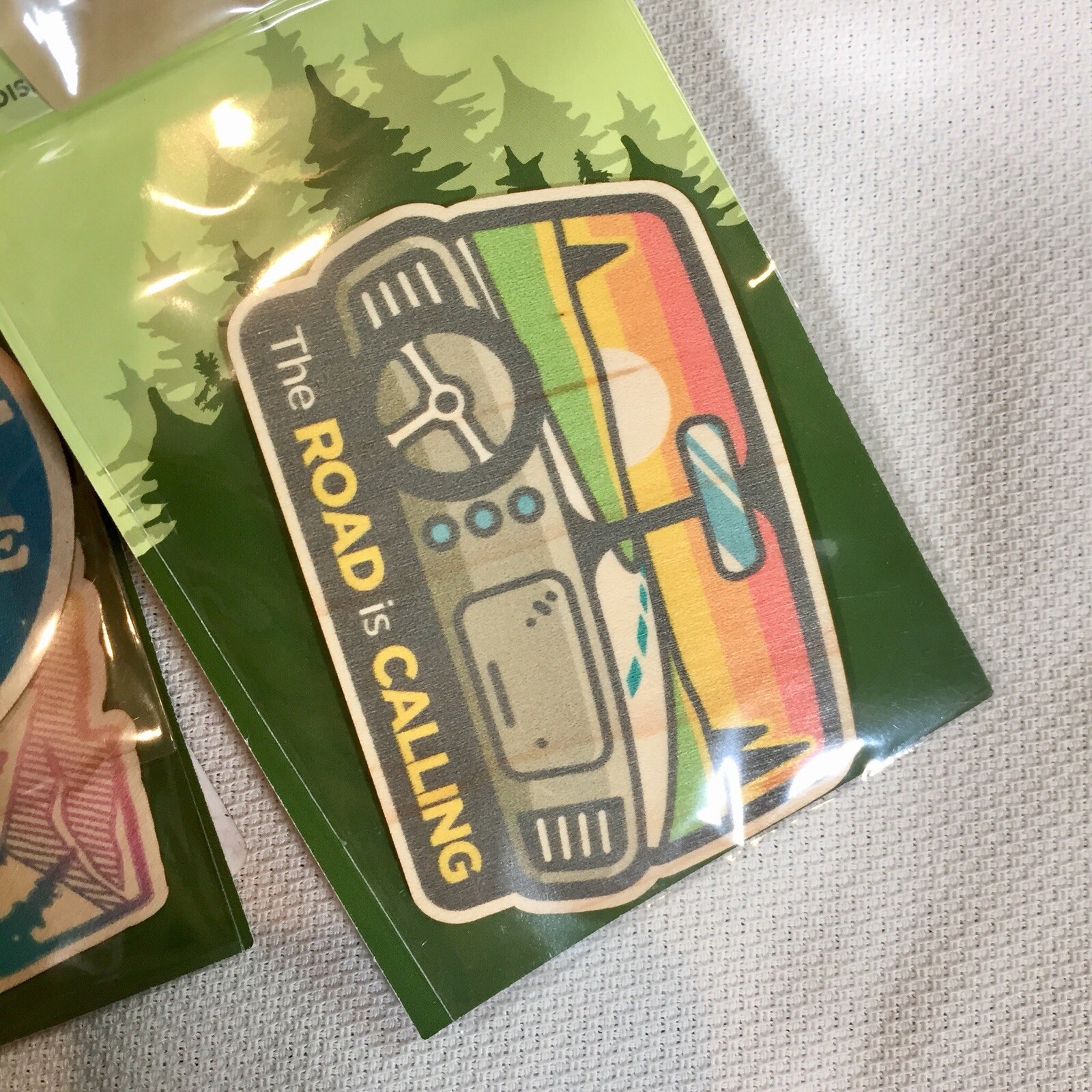 Dust City Wood Stickers 6 Pc Eco-Friendly Adventure Vibes Travel Nature Hiking